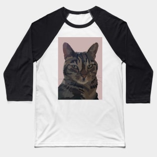 Gorgeous George the Tabby Cat Baseball T-Shirt